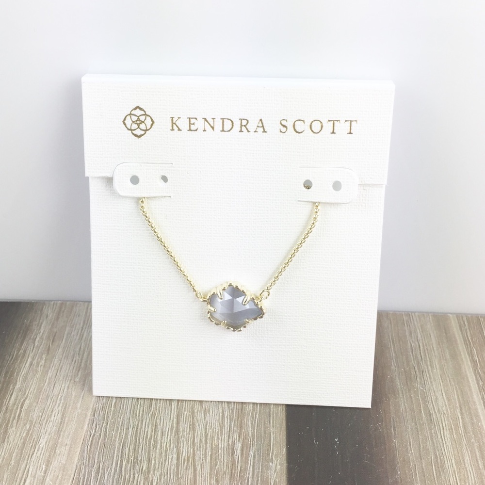 Kendra Scott Tess slate gold necklace